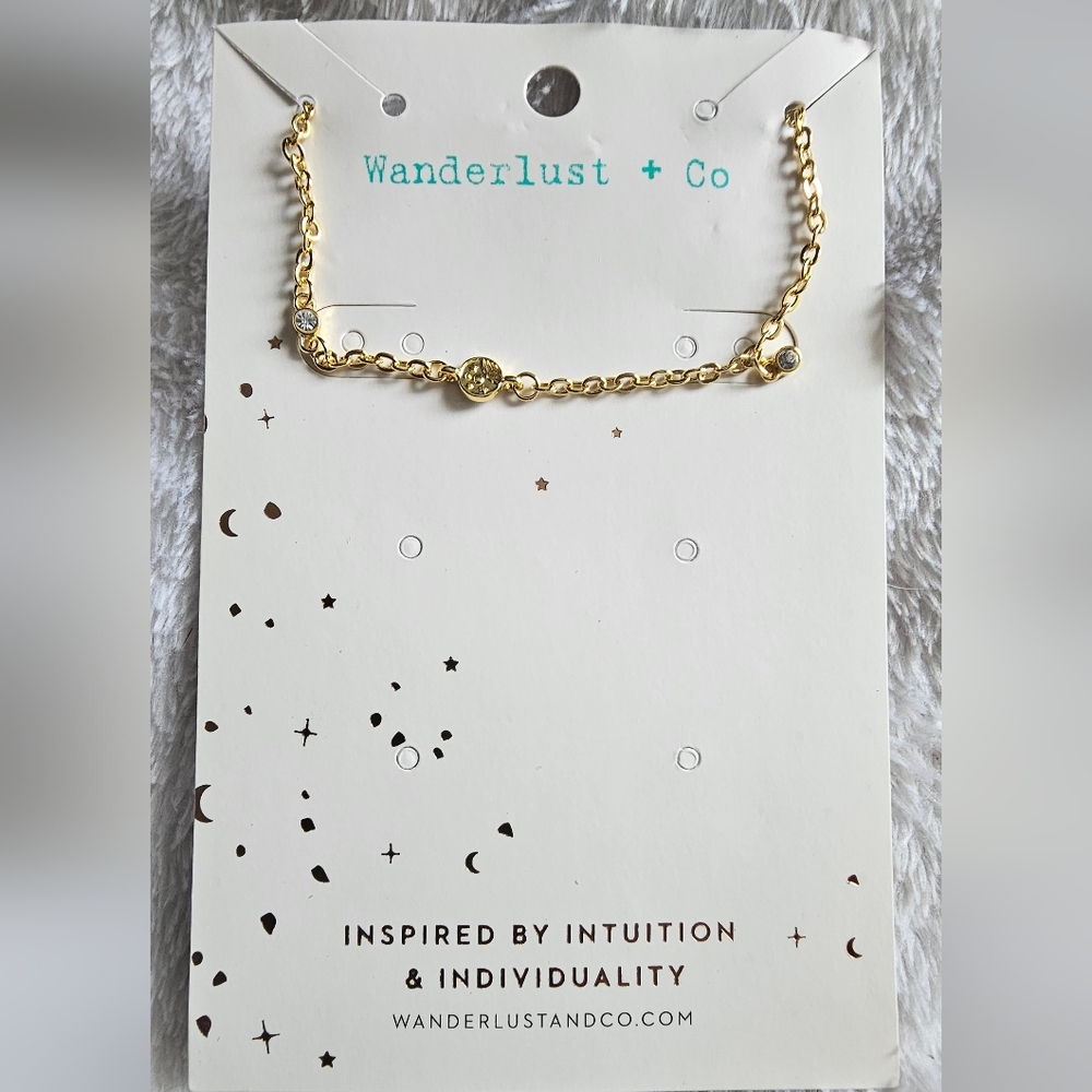 Harlow Curb Chain Gold Bracelet with Crystal Accents